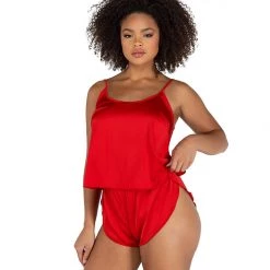 Roma Costume 2PC Soft Satin Tulip Short Set