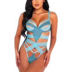 Roma Confidential Shimmer Bondage Teddy