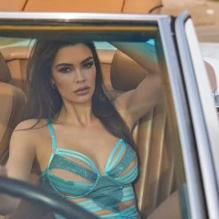 Roma Confidential Shimmer Bondage Teddy