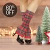Roma Costume 30% - 80% Off SALE! Pair Of Red Plaid Leg Warmers