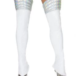 Roma Costume Pair Of Leggings With Padded Silver Top