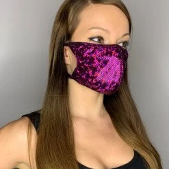 Roma Costume Multi Layered Face Mask - Shimmer Face Masks