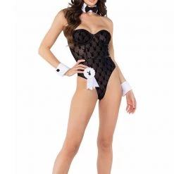 Roma Costume, Inc. 8pc Sheer Playboy Bodysuit