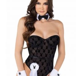 Roma Costume, Inc. 8pc Sheer Playboy Bodysuit