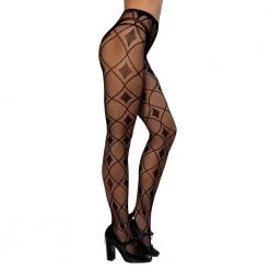 Roma Costume Hosiery Pair Of Diamond Shaped Pantyhose