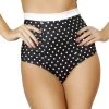 Roma Costume High Waisted Pinup Style Polkadot Shorts With Banded Top Separates