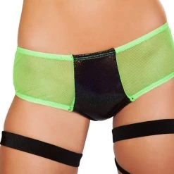 Roma Costume, Inc. Two Tone Shorts With Sheer Detail