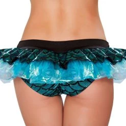 Roma Costume Mermaid Shorts With Attached Iridescent Skirt Separates