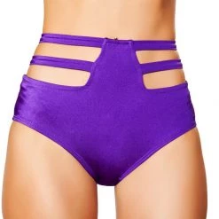 Roma Costume Solid High Waisted Strapped Shorts