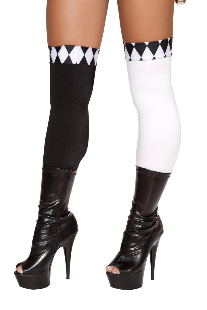 Roma Costume 30% - 80% Off SALE! Pair Of Black And White Legging Stockings 1 Roma Costume 30% - 80% Off SALE! Pair Of Black And White Legging Stockings