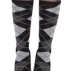 Roma Costume Costumes Pair Of Gray Argyle Leg Warmers