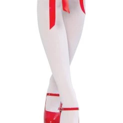 Roma Costume Hosiery Knee High Stockings With Ribbon Detail