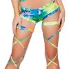 Roma Costume Printed Low Rise Shorts