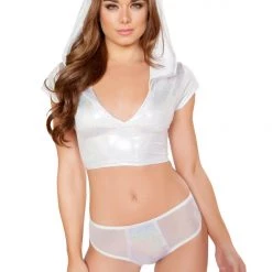 Roma Costume, Inc. Two Tone Low Rise Printed Shorts Separates