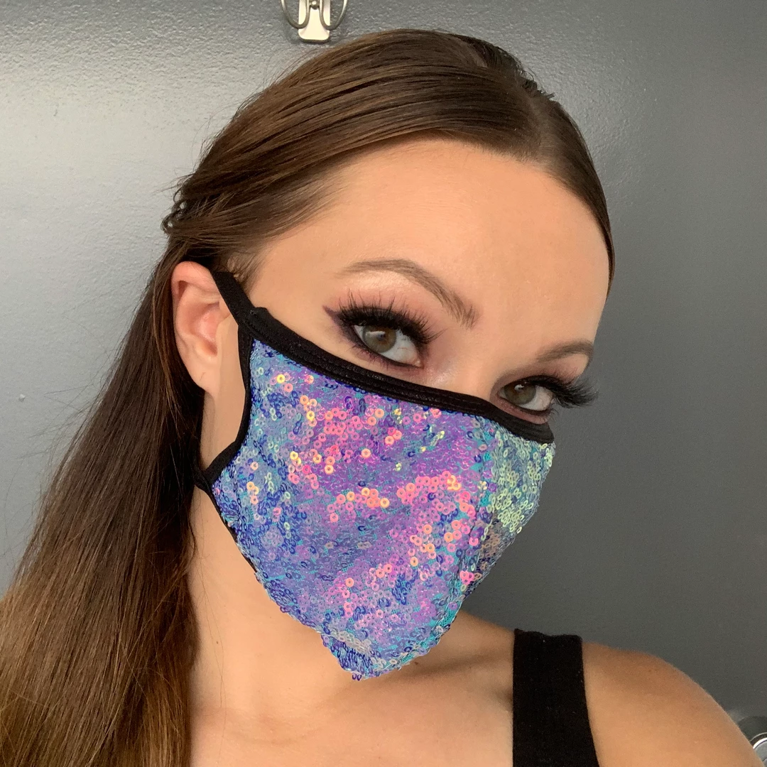 Roma Costume Face Masks Multi Layered Face Mask - Sequin 1 Roma Costume Face Masks Multi Layered Face Mask - Sequin